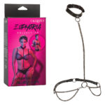 Euphoria Collection Chain Halter/collar and Leash - Black - Image 6