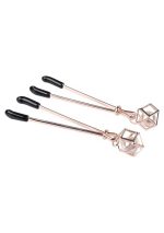 Brat Pearl Nipple Clips - Rose Gold - Image 3
