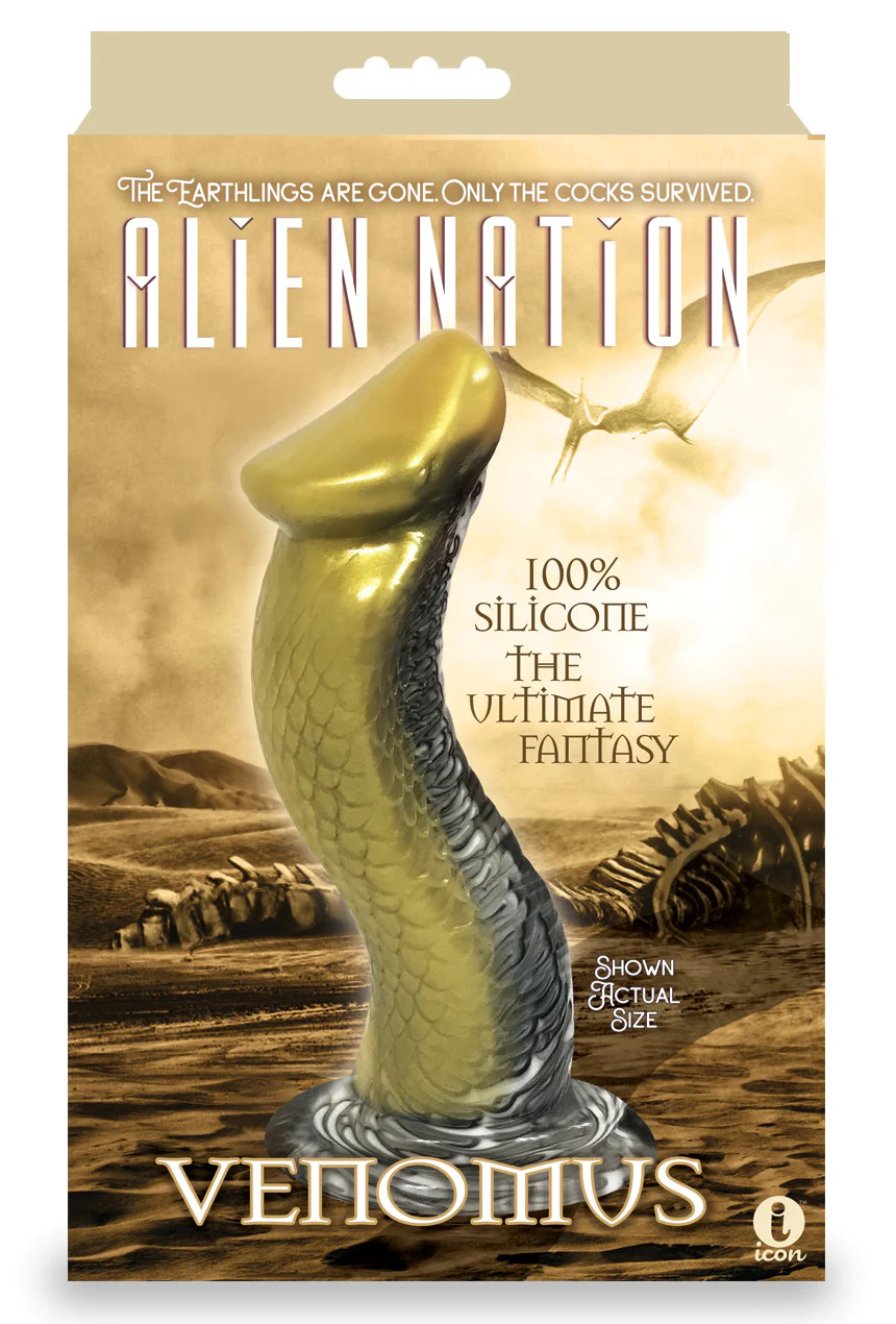 OK0zd6o8j5PWiHwC1LGy8T300lGiEHB4 Alien Nation Venomus Silicone Creature Dildo - Gold - Image 1