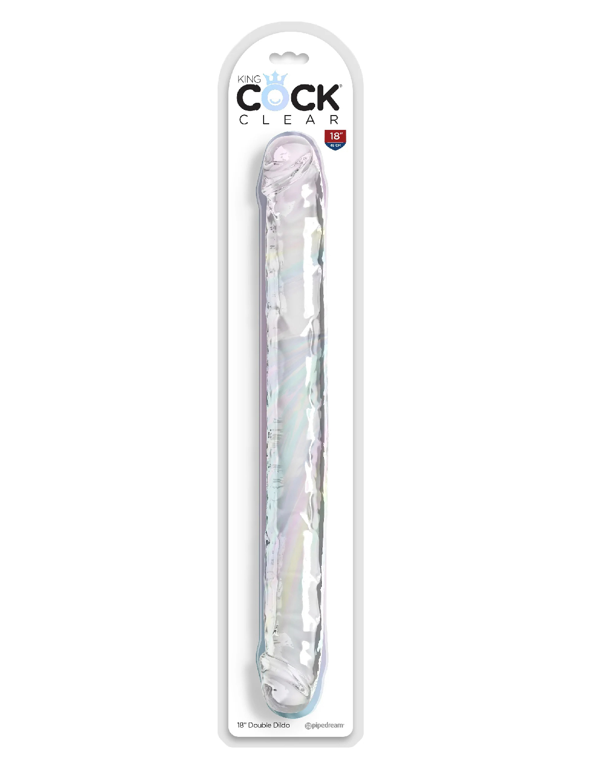 OPBT1BbV1L9shIi0RhlQNGgVfySMEm52 18 Inch Double Dildo - Clear - Image 1