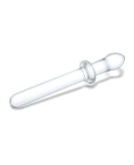 9.25 Inch Classic Smooth Dual-Ended Dildo - Clear - Image 2