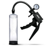 Pump Up Penis Pump With Gauge and Trigger Handle - Clear - Image 2