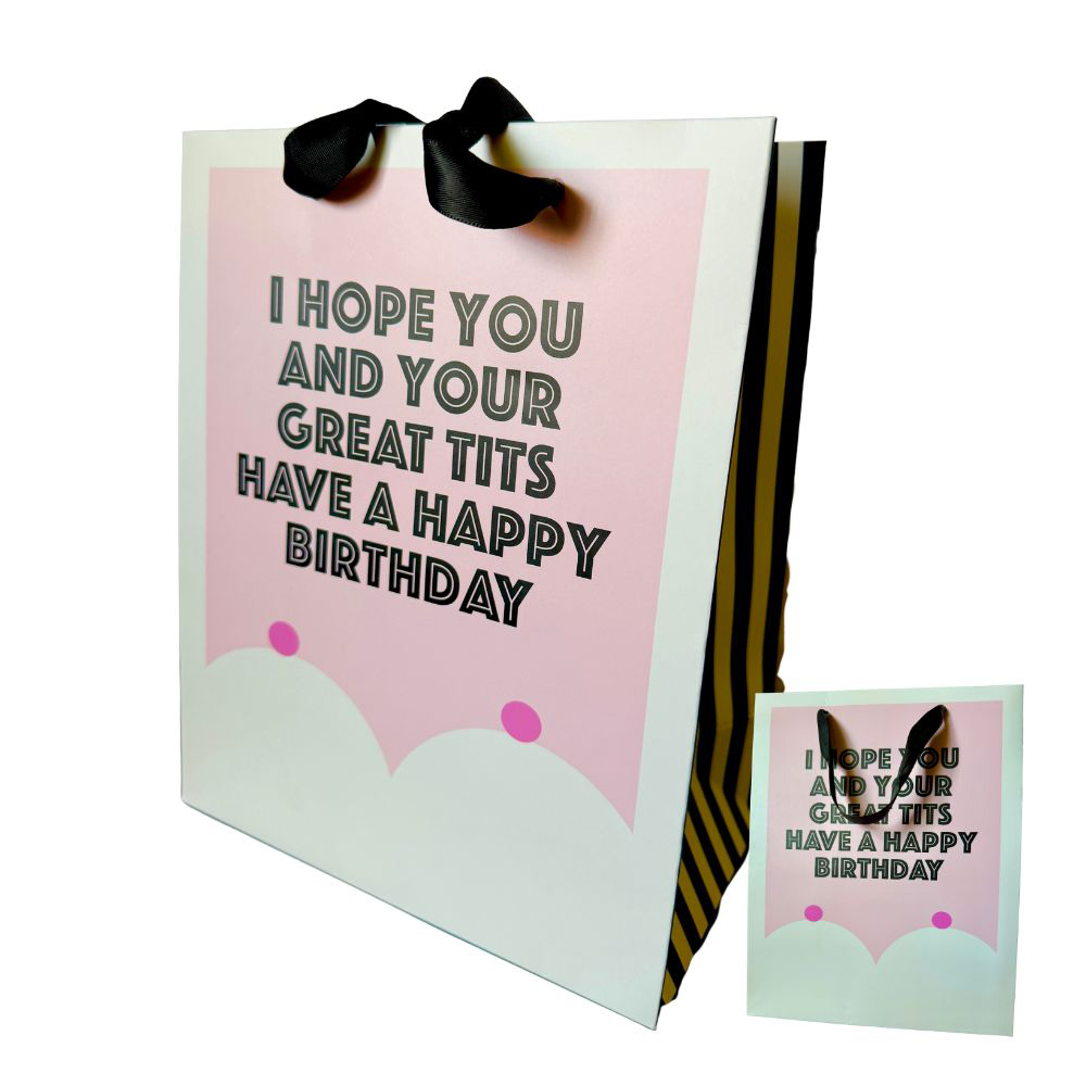 OYsRkxFN Great Tits Medium Gift Bag - Image 1