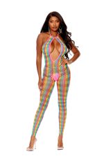 Deep v Bodystocking - One Size - Multicolor - Image 2