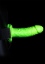 Realistic Hollow Strap-on Harness 7 Inch - Glow in the Dark - Image 5