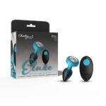 Eluxe Vibrating Clr Gem Bluombre Plug Sm With Remote