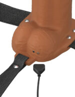 Fantasy X-Tensions Elite 6" Vibrating Hollow Silicone Strap-on - Brown - Image 4