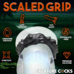 Black Caiman Silicone Cock Ring - Black - Image 5