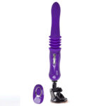 Monroe USB Rechargeable Silicone Thrusting Portable Love Machine - Purple - Image 4