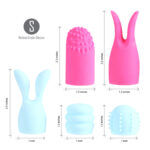 Quinn 5 Piece Silicone Attachments - Pink/blue - Image 3