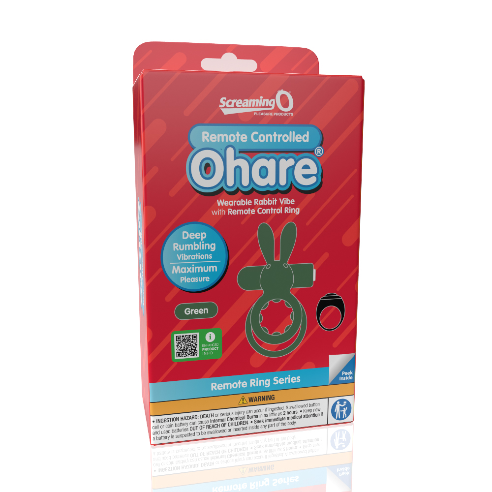 PZwua9qkUUQsLwsgP6XU5gIqxeZC7BB5 Screaming O Remote Controlled Ohare Vibrating Ring - Green - Image 1