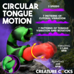 Tongue Lasher Silicone Vibrator - Green - Image 4
