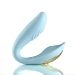 Harmonie Rechargeable Remote Silicone Bendable Vibrator - Teal - Image 3