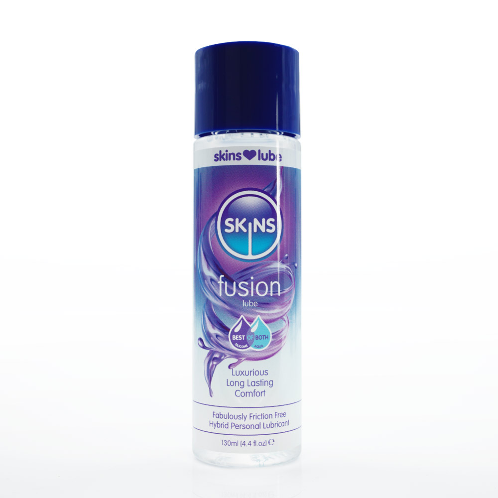PxuaP5HR Skins Fusion Hybrid Silicone and Water Based Lubricant 4.4oz - Image 1