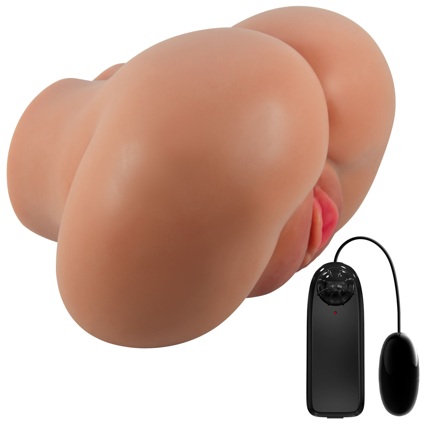 PzjMGz7QWUbtsLdsM6JQVbvDPrgUmug9 Luna Realistic Vagina and Ass Vibrator - Tan - Image 1