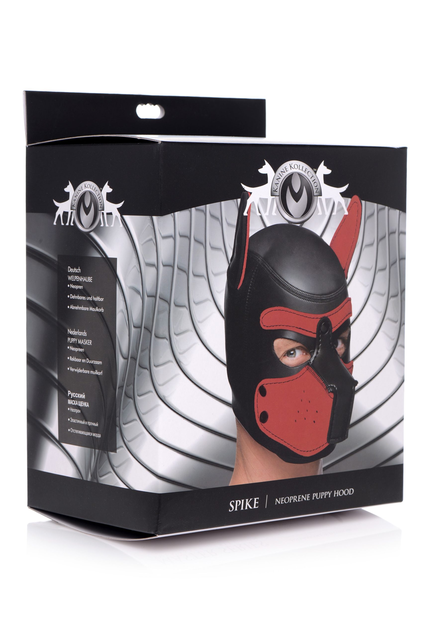 Q4IRRZWt8zLquddGHsgTSroEqEwy7sOi Spike Neoprene Puppy Hood - Red - Image 1