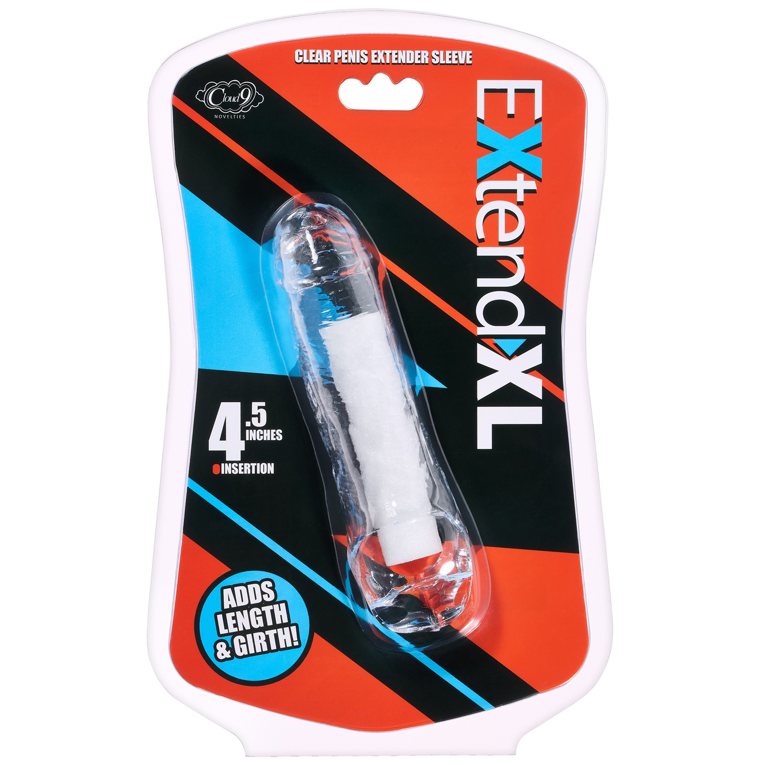 Q6mDCjA5C12gCaOyCmSjfYPShacGp1hf Extend XL Penis Sleeve 4.5" - Clear - Image 1