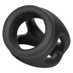 Alpha Liquid Silicone Dual Cage and Ring - Black Ring - Black - Image 6
