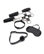 7 Pc Hogtie and Ball Gag Kit - Black - Image 4