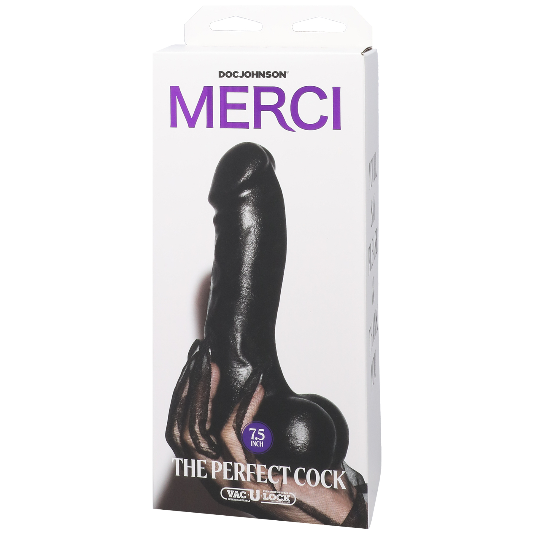 QE3aLq2Nc8wXaCXaQo87I4tyXIN7qeS8 Merci - the Perfect Cock 7.5 Inch - With Removable Vac-U-Lock Suction Cup - Black - Image 1