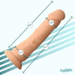 Easy Riders 7" Silicone Dildo - Medium - Image 5