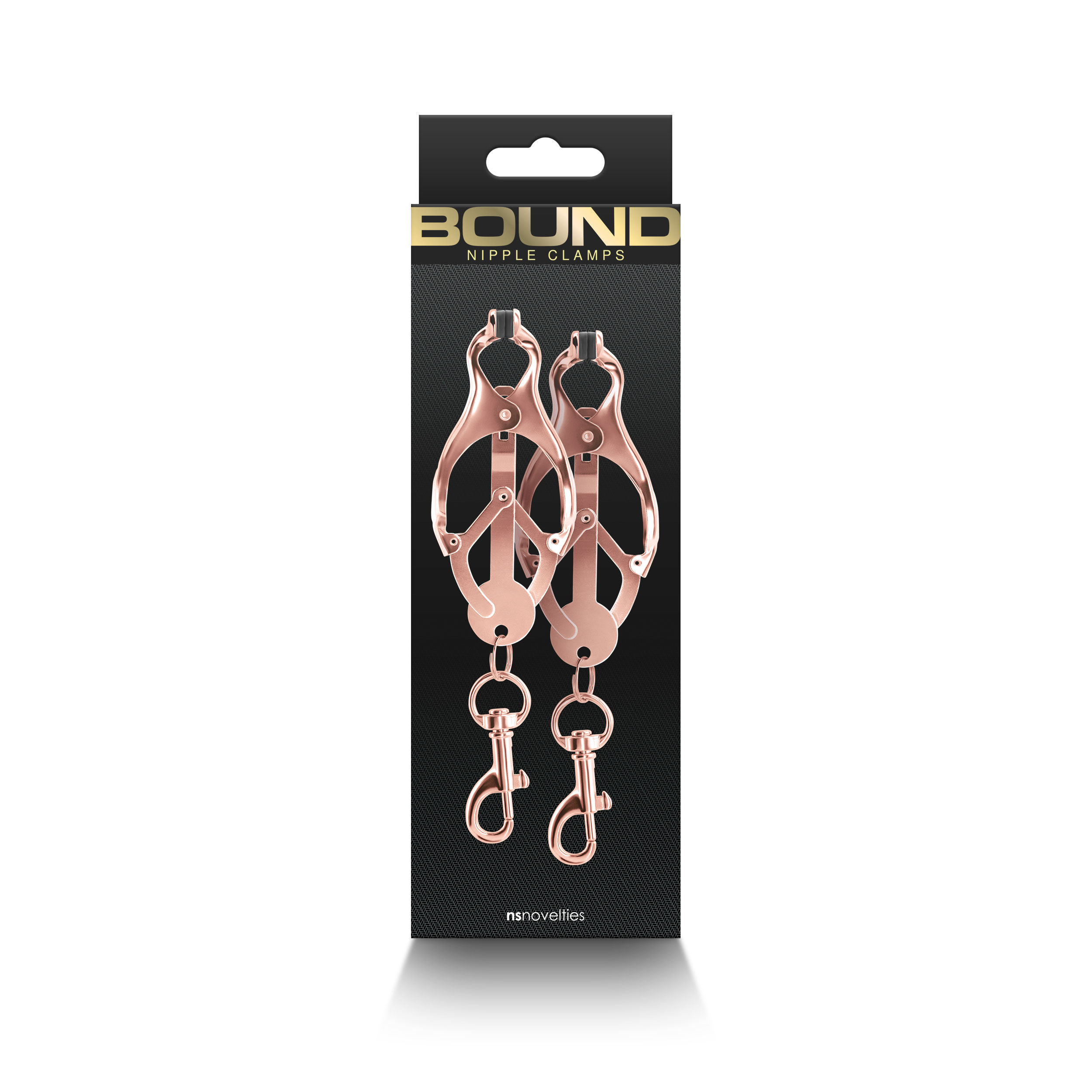 QYS0EQvUQRR54eRUCF4MRylSciNdeywu Bound - Nipple Clamps - C3 - Rose Gold - Image 1