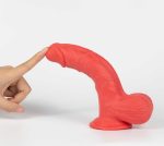 Real Skin Mr. Ruby 7.5" Dual Layer Dildo - Image 5