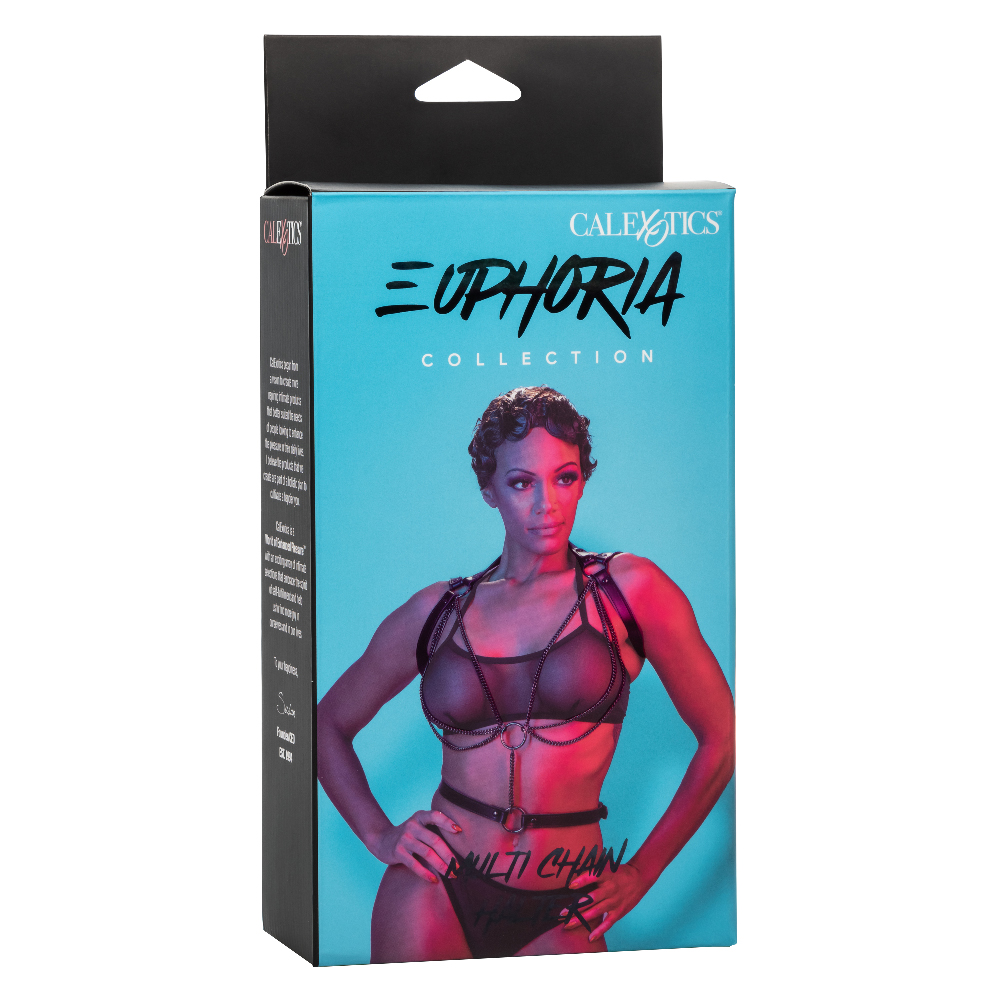 R6PCkdGnXeMTEegFcxTSLONt6wNBI2q4 Euphoria Collection Multi Chain Halter - Black - Image 1