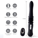 Max Silicone Thrusting Portable Love Machine - Black - Image 4