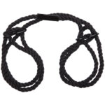 Merci - Restrain - 6mm Hemp Wrist or Ankle Cuffs - Black - Image 4