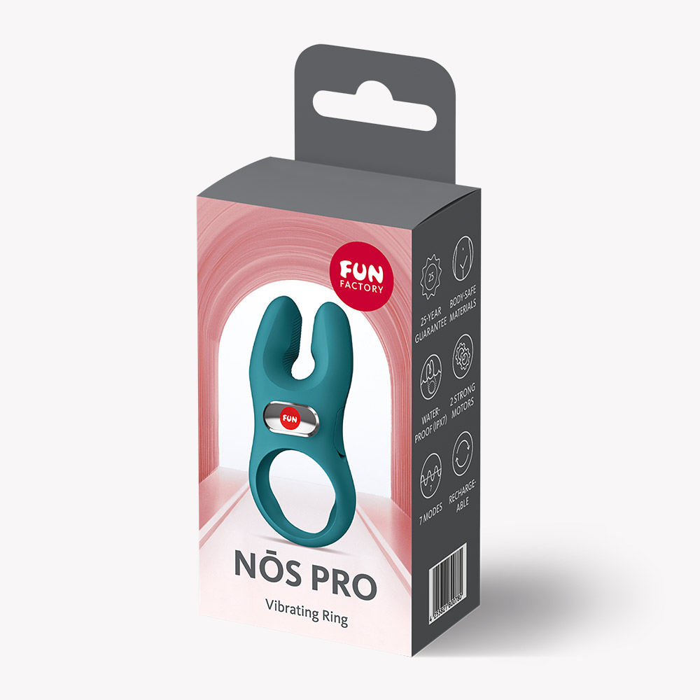 RC7hoSn7 Nōs Classic Vibrating Cock Ring - Bottle Green - Image 1