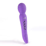 Zoe Twisty Dual Vibrating Pleasure Wand - Purple - Image 3