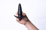 Cody Silicone Vibrating Anal Plug - Black - Image 4