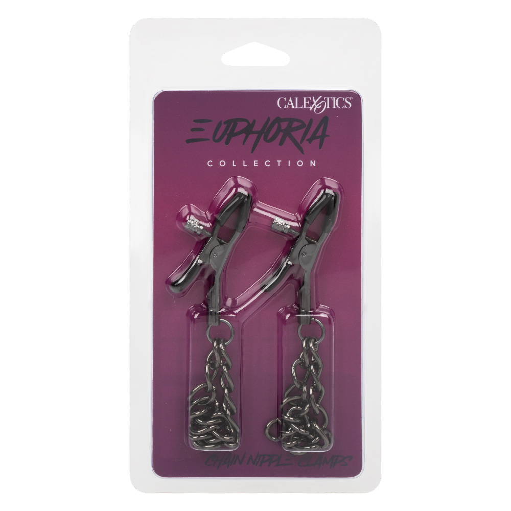 RSMZvjyGXYj8aF579BDiTdt4vnXi7COI Euphoria Collection Chain Nipple Clamps - Black - Image 1