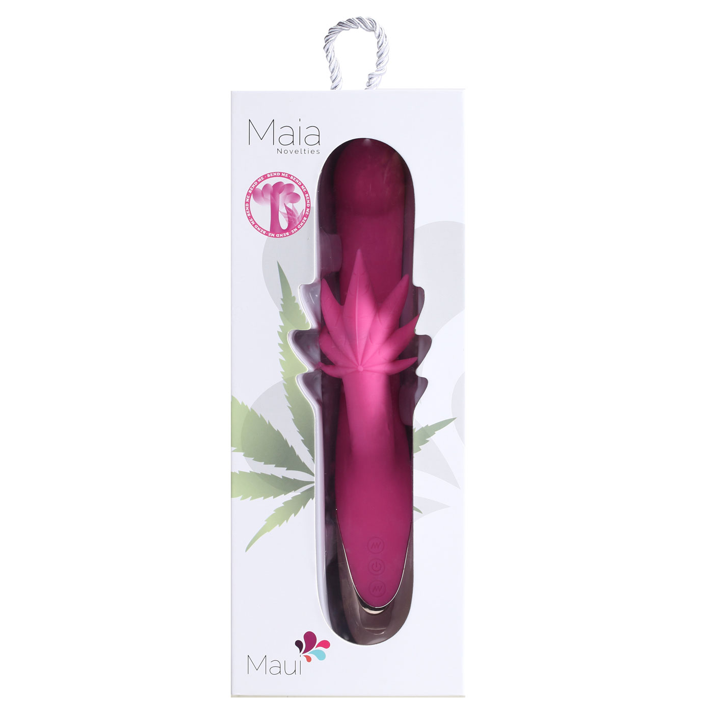RXu2A85nSX42iTGLfn4sSt5QS6ThgQgo Maui 420 Series - Dual Motor G-Spot Pot Leaf - Rechargeable Vibrator - Pink - Image 1