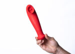 Destiny 15-Function Rechargeable Vibrating - Suction Wand - Cherry Red - Image 7