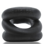 Z-Balls Zig-Zag Cockring Ballstretcher - Black - Image 2