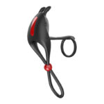 Cockpower Remote Control Cockring and Ball Cinch - Black - Image 3