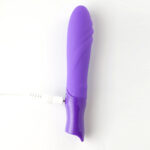 Margo Silicone Textured Bullet Vibrator - Neon Purple - Image 4