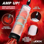Amp Up Penis Pump With Pull Rod - Clear - Image 3