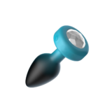 Eluxe Vibrating Clr Gem Bluombre Plug Sm With Remote - Image 11