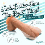 Easy Riders 7" Silicone Dildo With Balls - Medium - Image 4