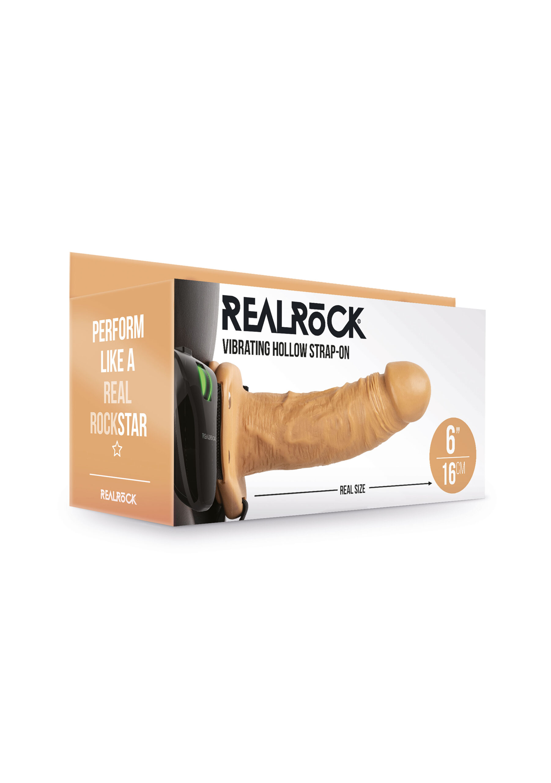 SJ77FXs0gLViczVcICTGjj9APgUnDR06 Vibrating Hollow Strapon Without Balls 6 Inch - Balls 6 Inch - Tan - Image 1