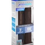 Fantasy X-Tensions Elite 9 Inch Sleeve Vibrating 3 Inch Plug With Remote - Brown