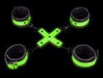 Hand and Ankle Cuffs With Hogtie - Glow in the Dark - Image 5