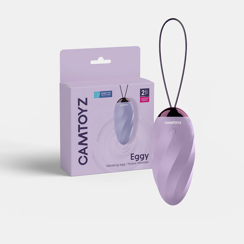 SgopOjSJ Eggy Camtoyz Vibrating Egg - Purple - Image 1
