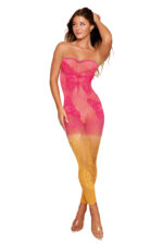 Versatile Bodystocking - One Size - Watermelon/mimosa - Image 2