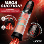 Power Up Digital Automatic Waterproof Penis Pump - Clear - Image 3