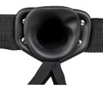 Vibrating Hollow Strap-on No Balls 8 Inch - Black - Image 4