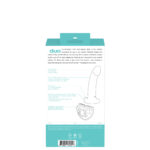 Duo Semi-Realistic Dildo With Harness - Turquoise/black - Image 3